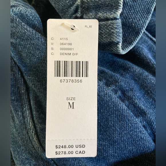 Anthropologie Boyish The Julian Denim Blazer Sz M Jean Jacket Work - Picture 8 of 11